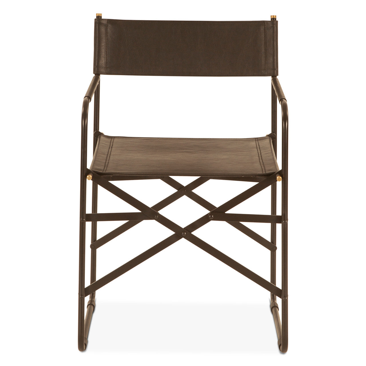 Copenhagen 19" Director's Chair in Black Leather