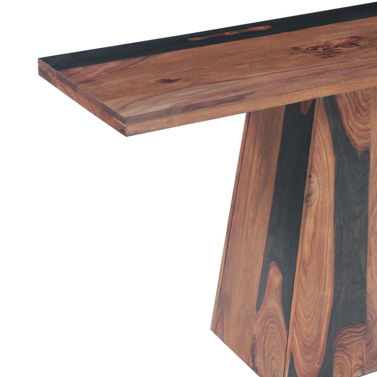 Calypso 57" Console Table in Burnt Sheesham - image 3