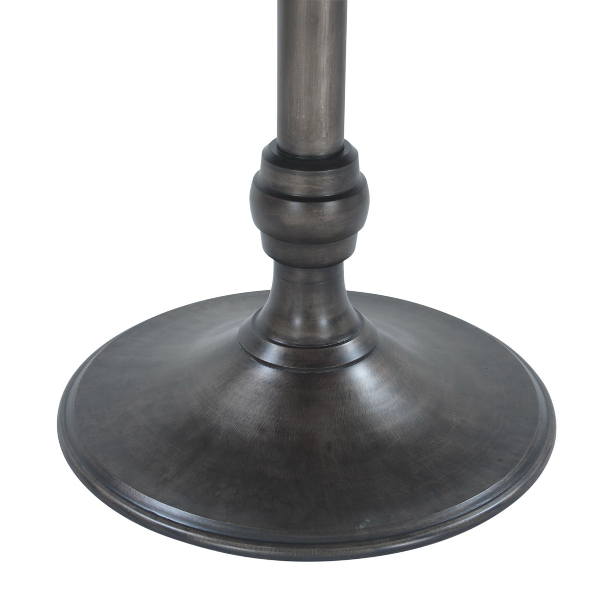 Dauphine 48" Round Dining Table in Dark Emperador Marble with Aged Brass Base - image 4