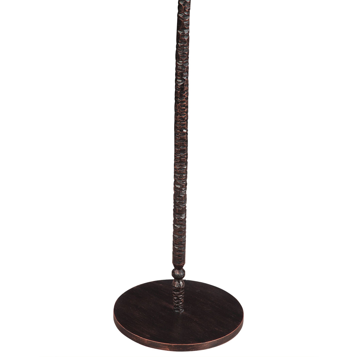 Detroit 10" Side Table in Beige Travertine with Hammered Base - image 4