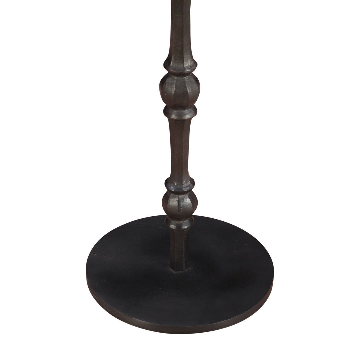 Detroit 10" Side Table in Green Marble with Casted Base - image 4