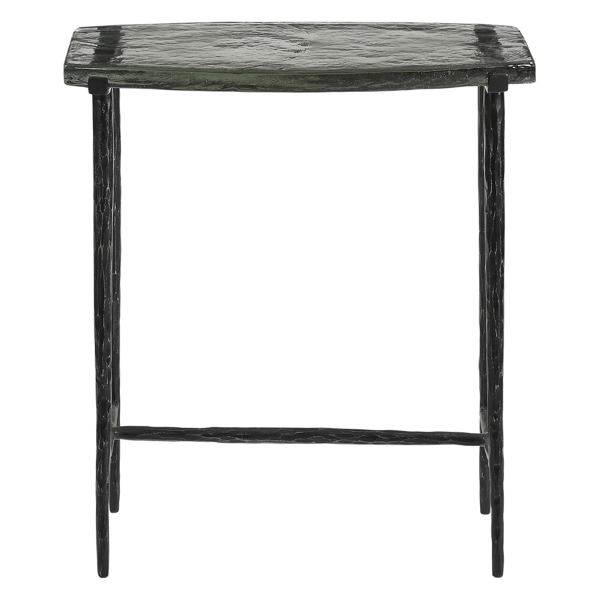 Downey 17" Side Table with Glass Top - image 2