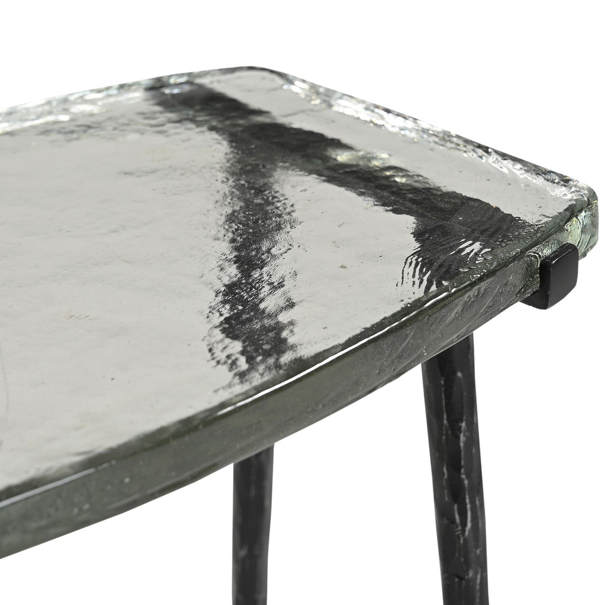 Downey 17" Side Table with Glass Top - image 4