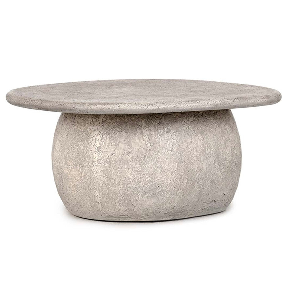 Rochester Concrete Round Outdoor Coffee Table 42"