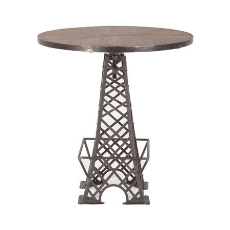 Industrial Eiffel Tower Bistro Bar Table 32"