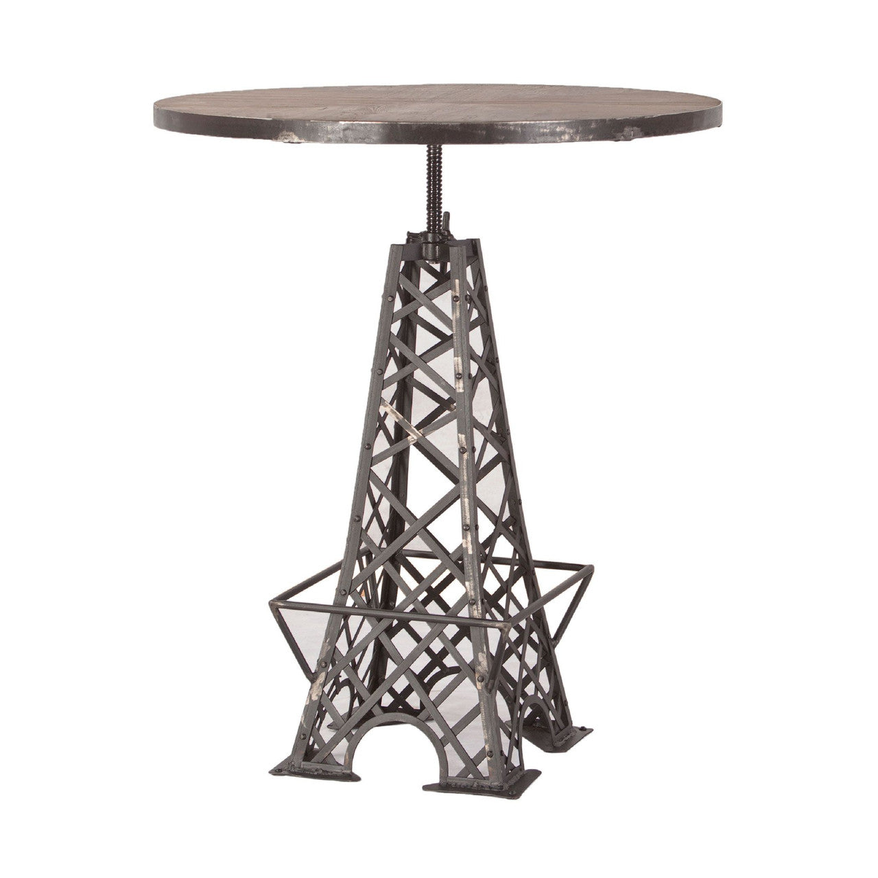 Industrial Eiffel Tower Bistro Bar Table 32"