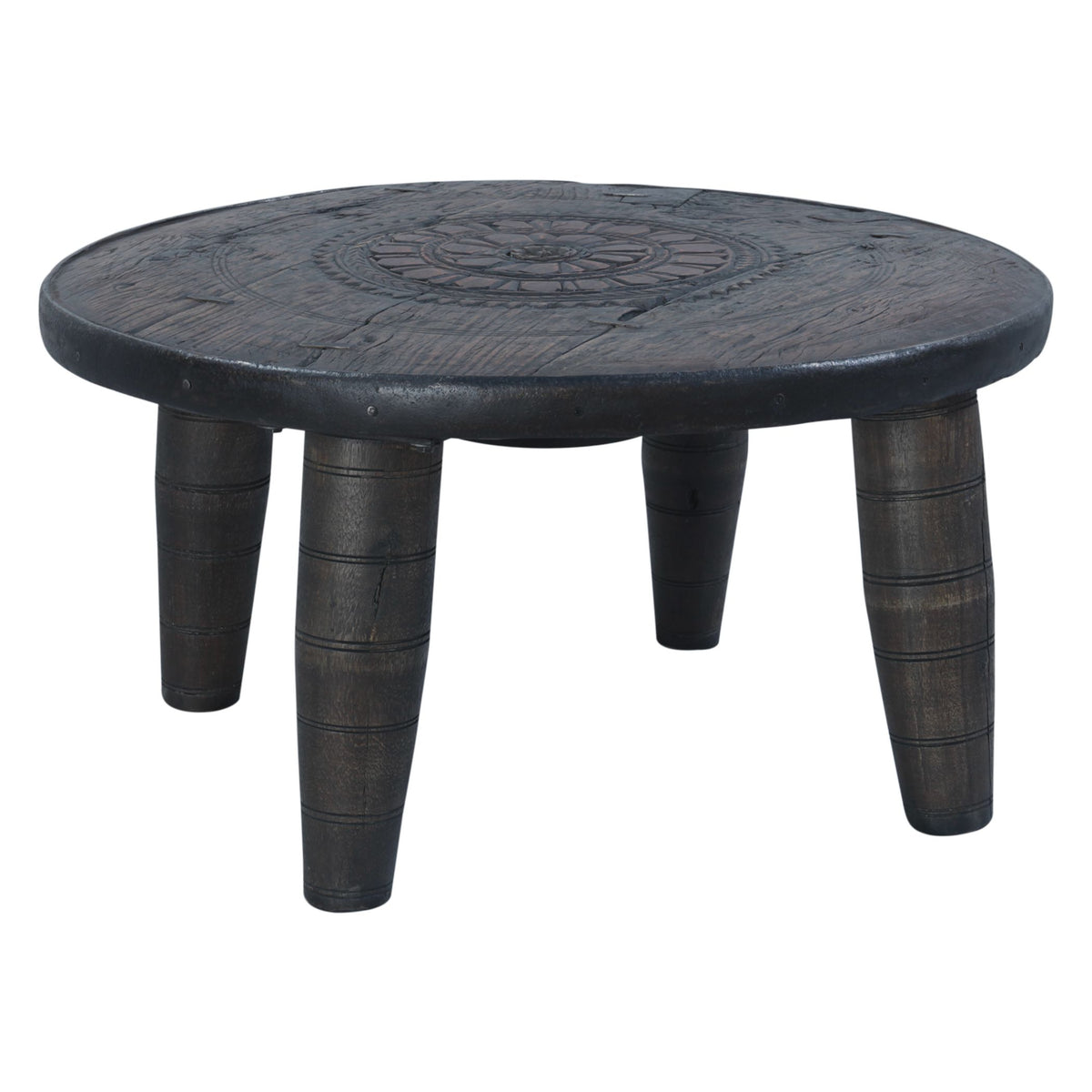 Eiffel 35" Round Wheel Coffee Table - image 3
