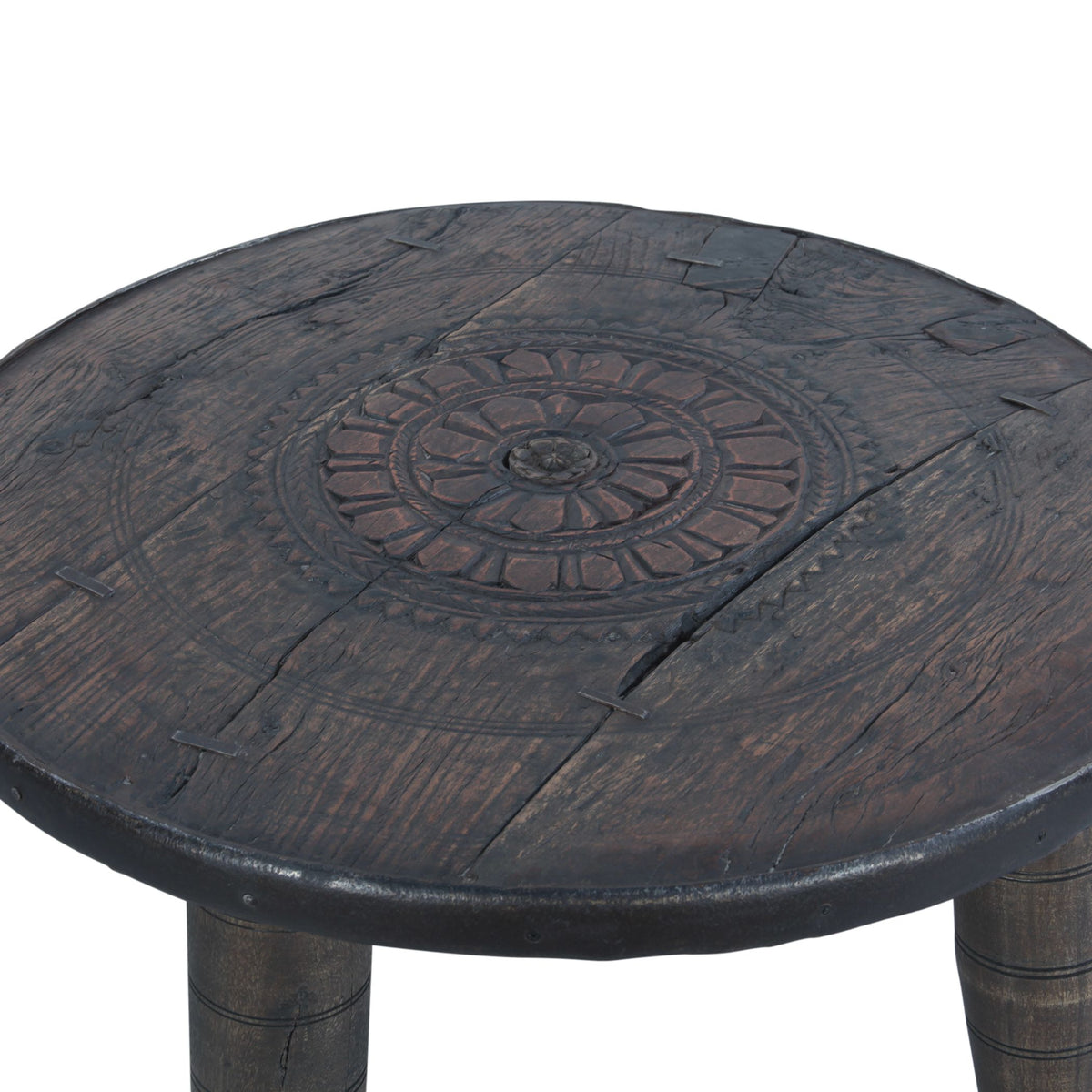 Eiffel 35" Round Wheel Coffee Table - image 4