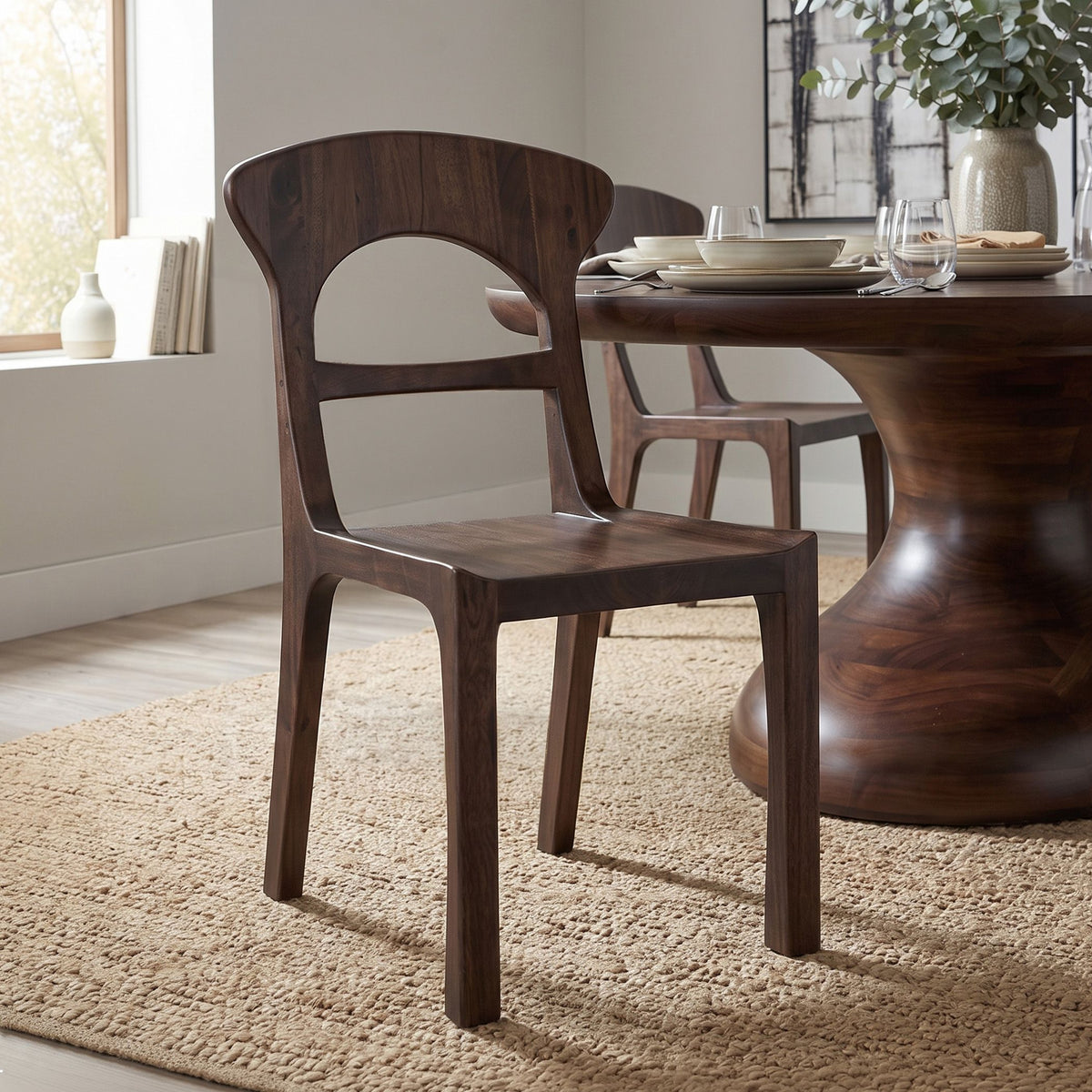 Ellispe 18" Dining Chair in Glossy Driftwood - image 3