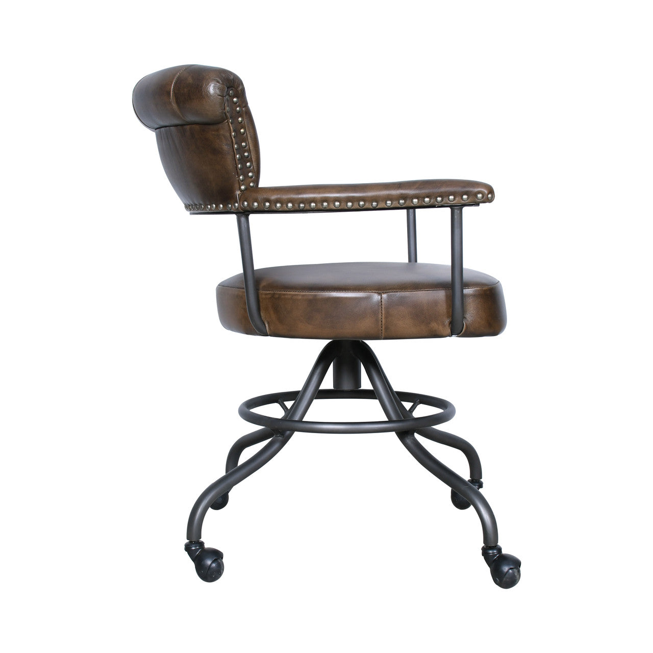 Essex Chesterfield 24" Office Chair in Antique Whiskey