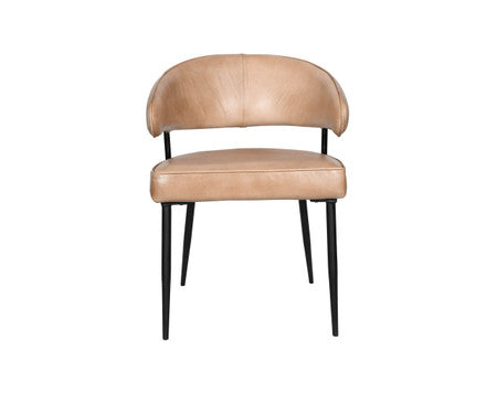 Essex Dover 23" Armchair in Antique Ivory Leather