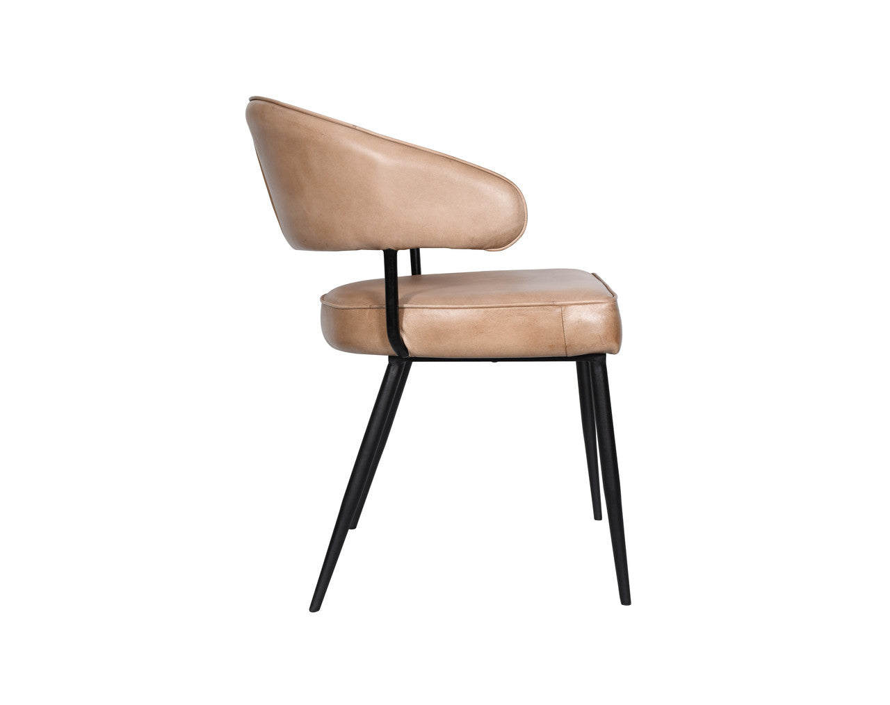 Essex Dover 23" Armchair in Antique Ivory Leather