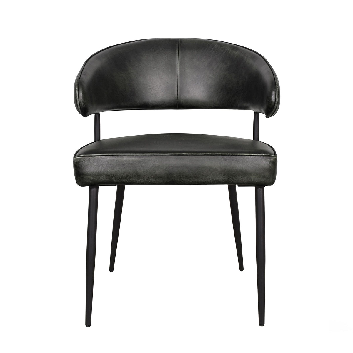 Essex Dover 23" Armchair in Weathered Black Leather - image 2