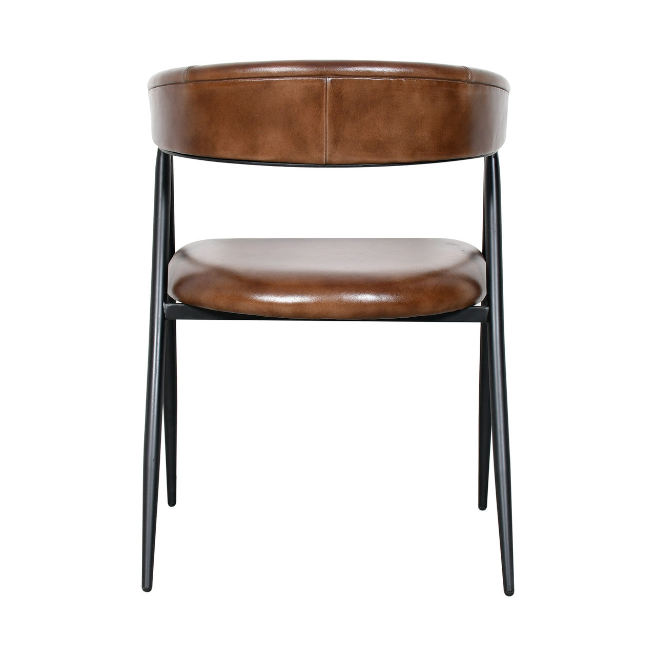 Essex Halstead 23" Dining Chair in Chestnut Leather
