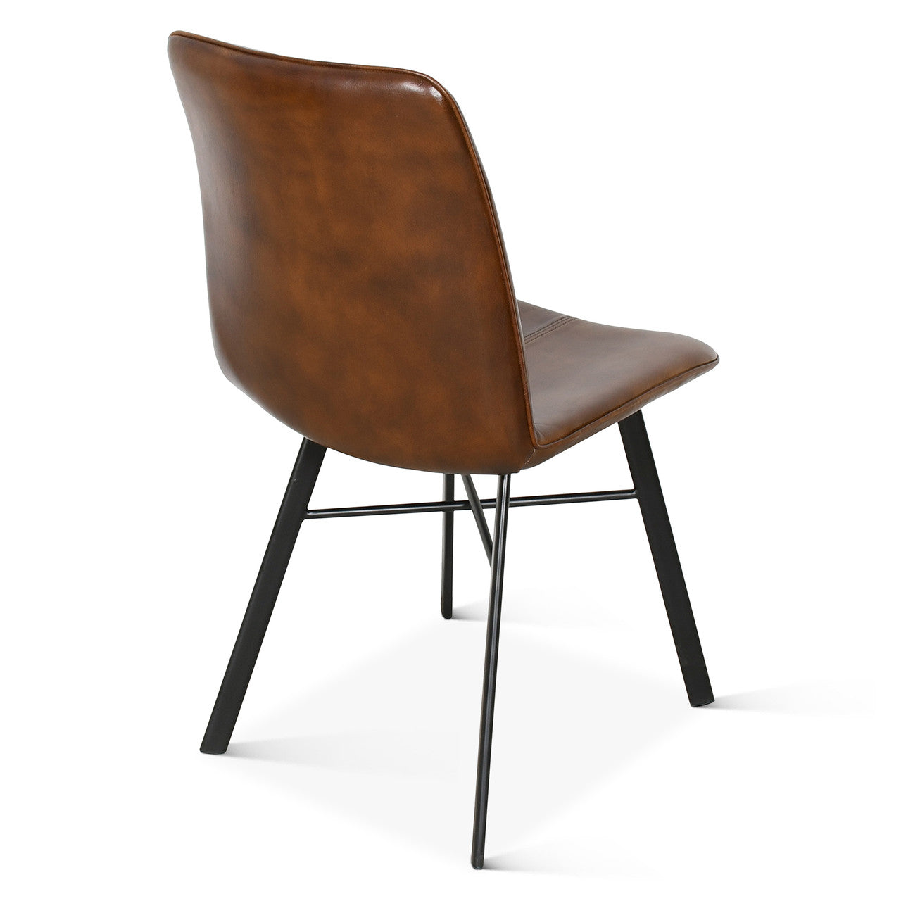 Essex Murphy 18" Dining Chair in Chestnut Leather