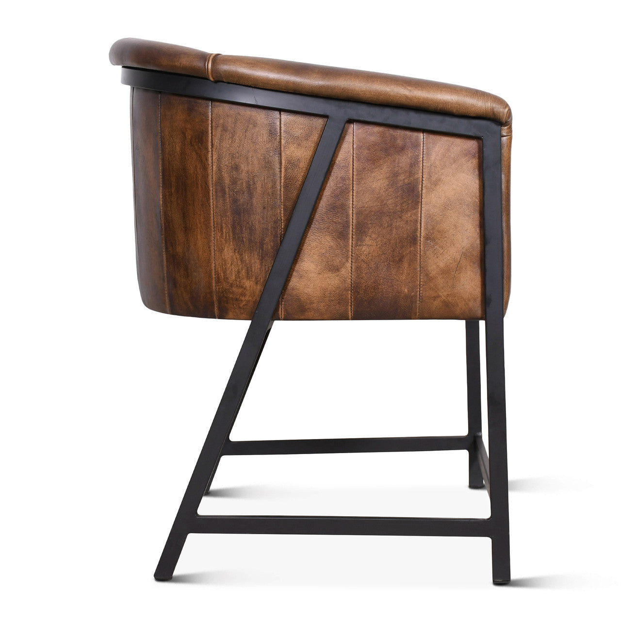 Essex Polo Armchair in Antique Whiskey Leather