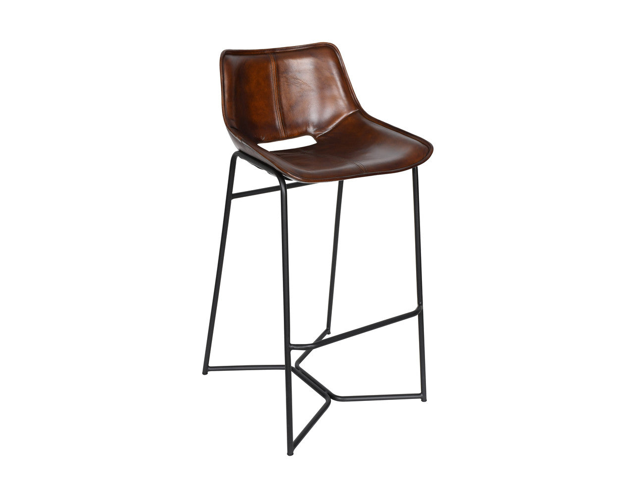 Essex Stanley 19" Bar Chair in Hand Washed Chestnut