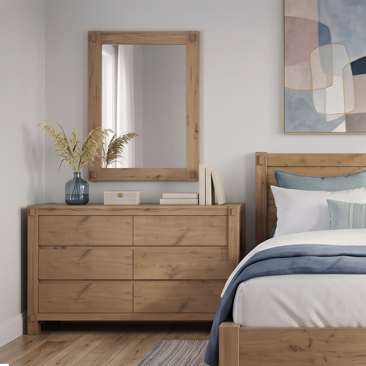 Flagstaff 48" Mirror in Natural Distressed Oak - image 3