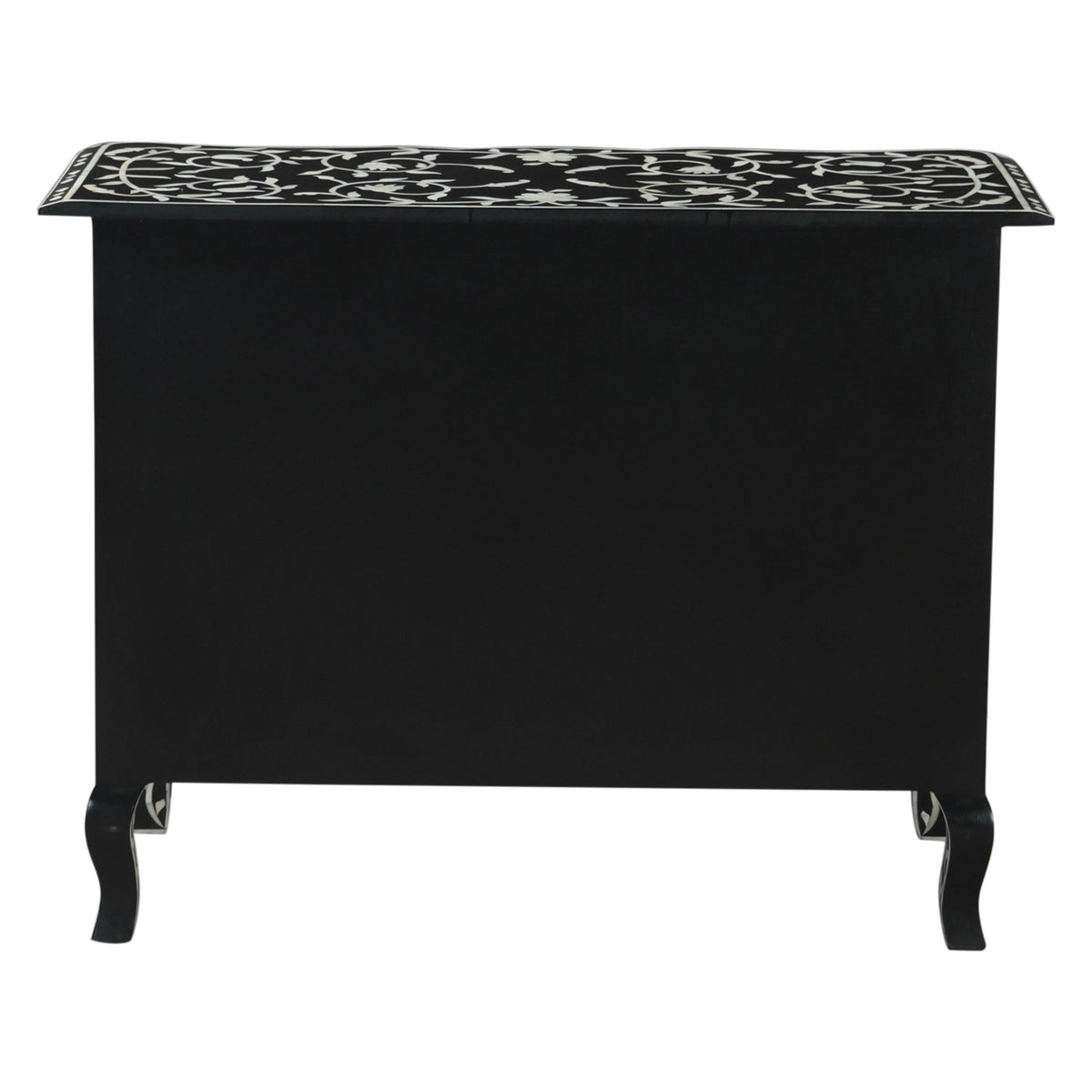 Fleur 42" Two Drawer Chest with Floral Horn Inlay - image 4