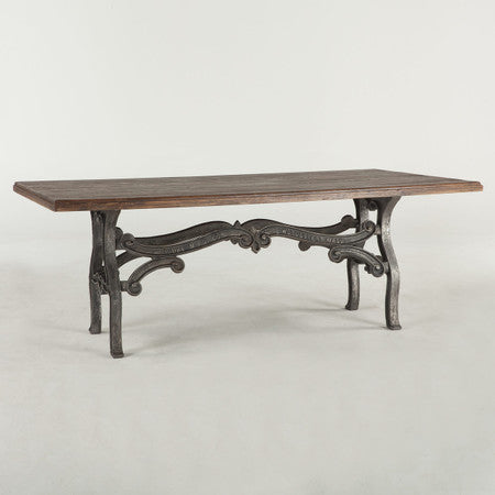 Hobbs French Industrial Dining Room Table 84"