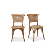 Churchill Dining Chair Light Brown - Set Of Two by Moe's Home Collection