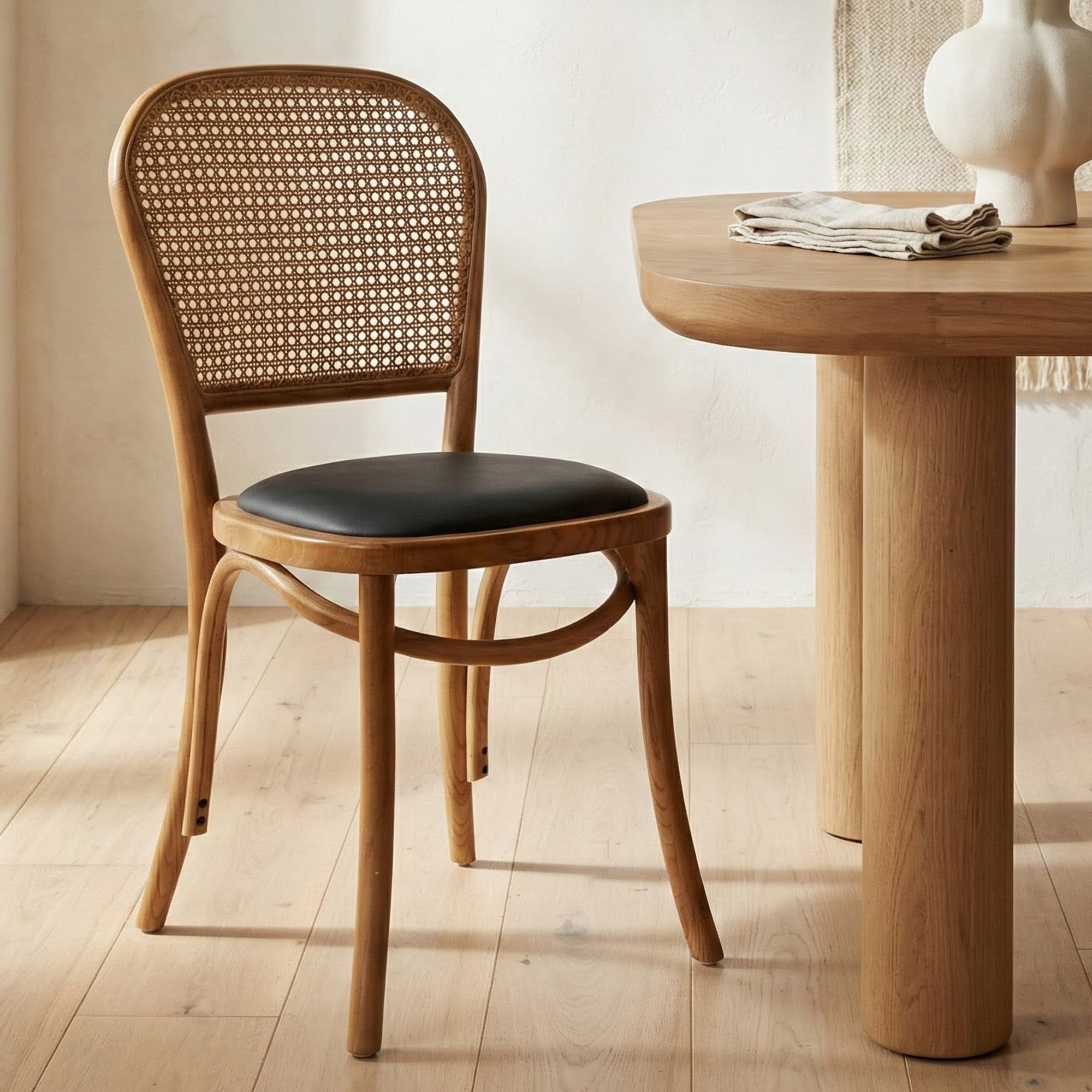 Bedford Dining Chair Light Brown - Set Of Two by Moe's Home Collection - view 2