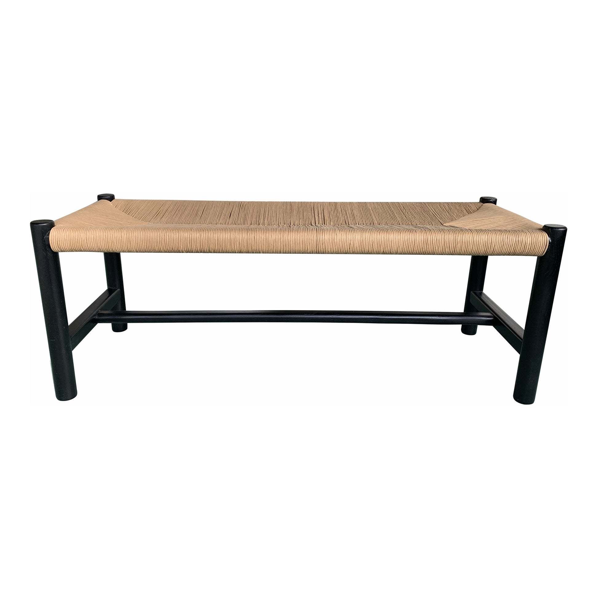 Hawthorn Small Bench Black by Moe's Home Collection