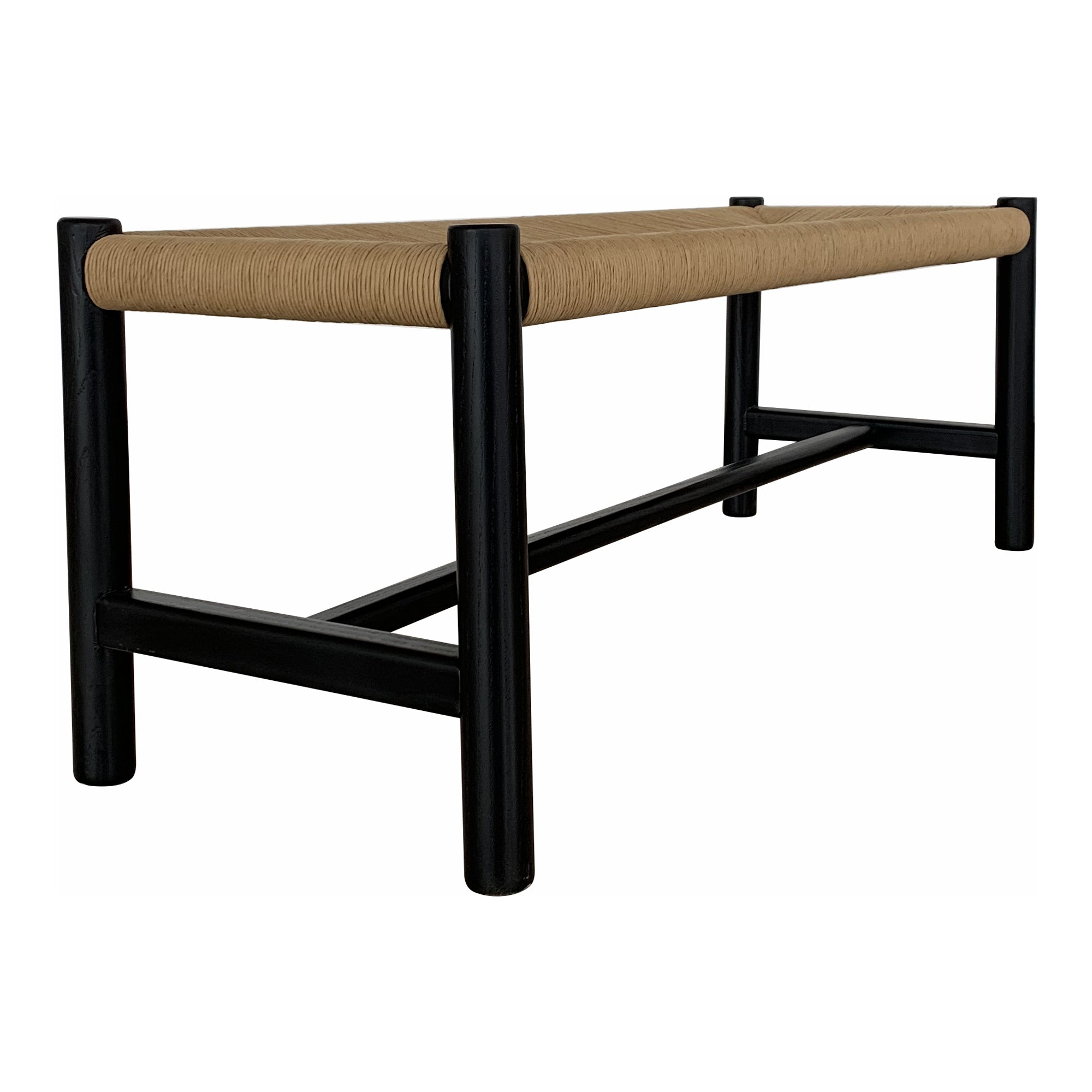 Hawthorn Small Bench Black by Moe's Home Collection - view 2