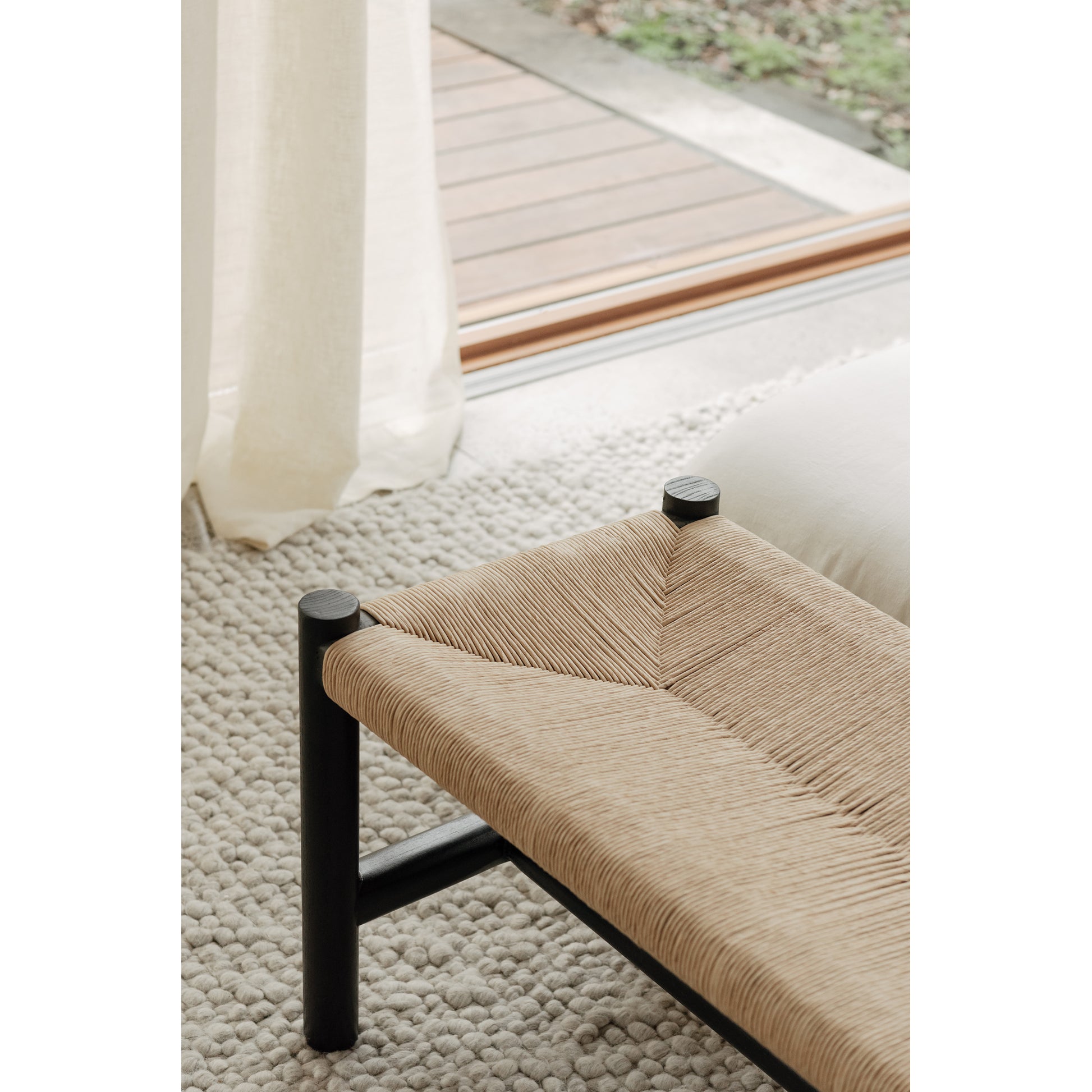 Hawthorn Small Bench Black by Moe's Home Collection - view 8