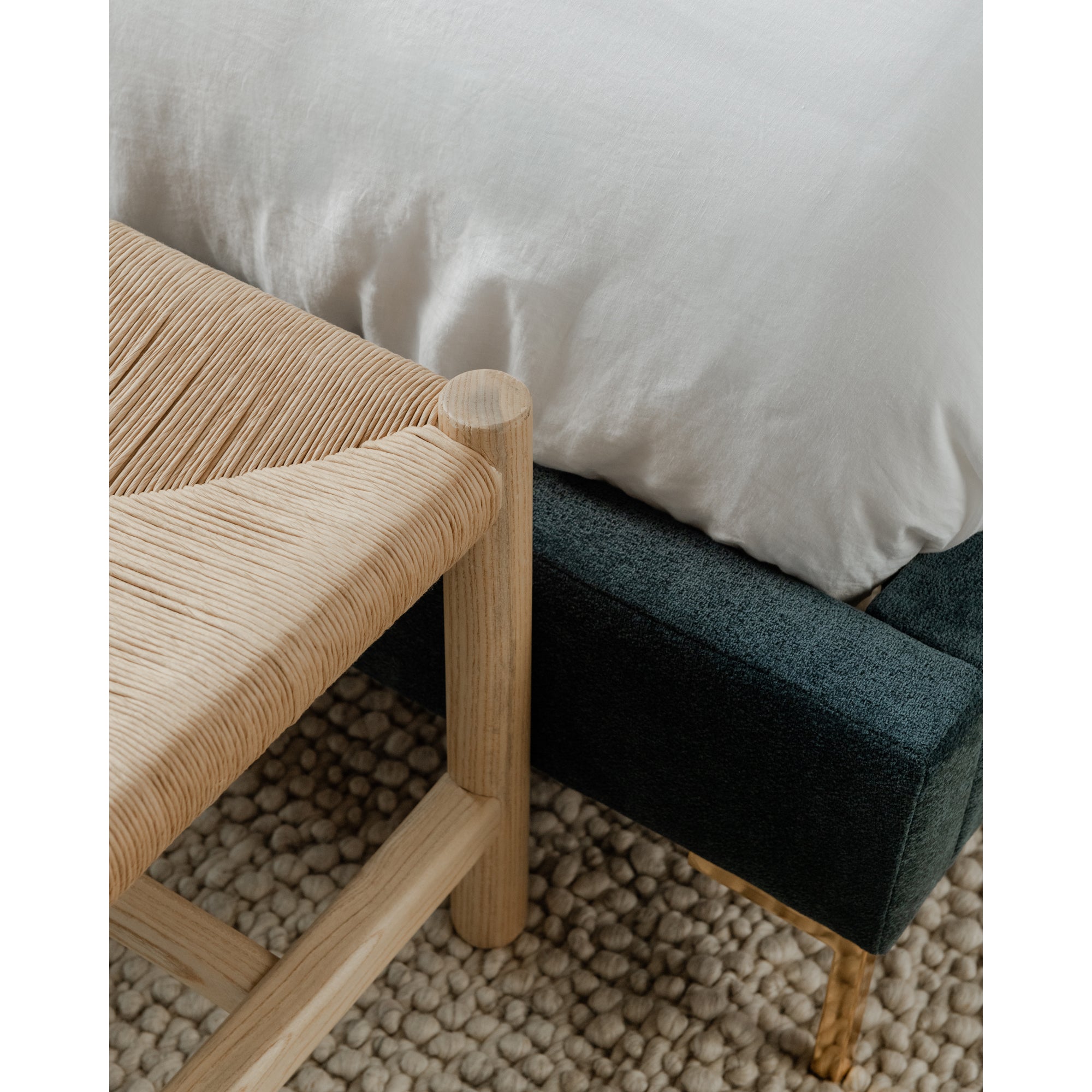 Hawthorn Small Bench Natural by Moe's Home Collection - view 6