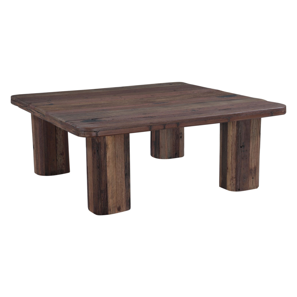 Hickory 48" Square Coffee Table in Reclaimed Hardwood - image 2