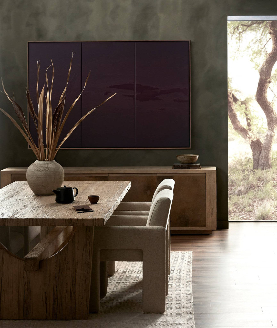 Amur Dining Armchair 23.25" - Antwerp Natural