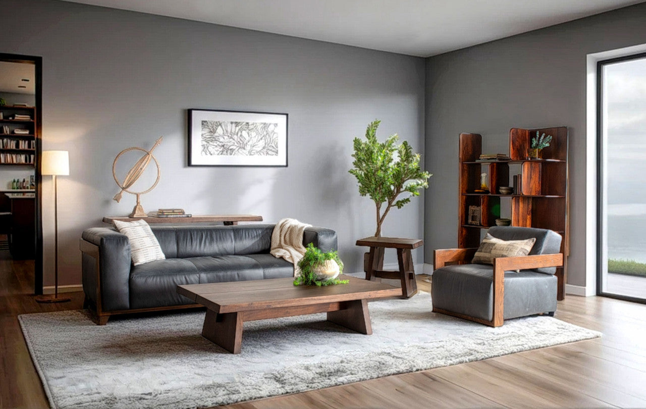 Hunter 48" Bookshelves in Dark Sienna