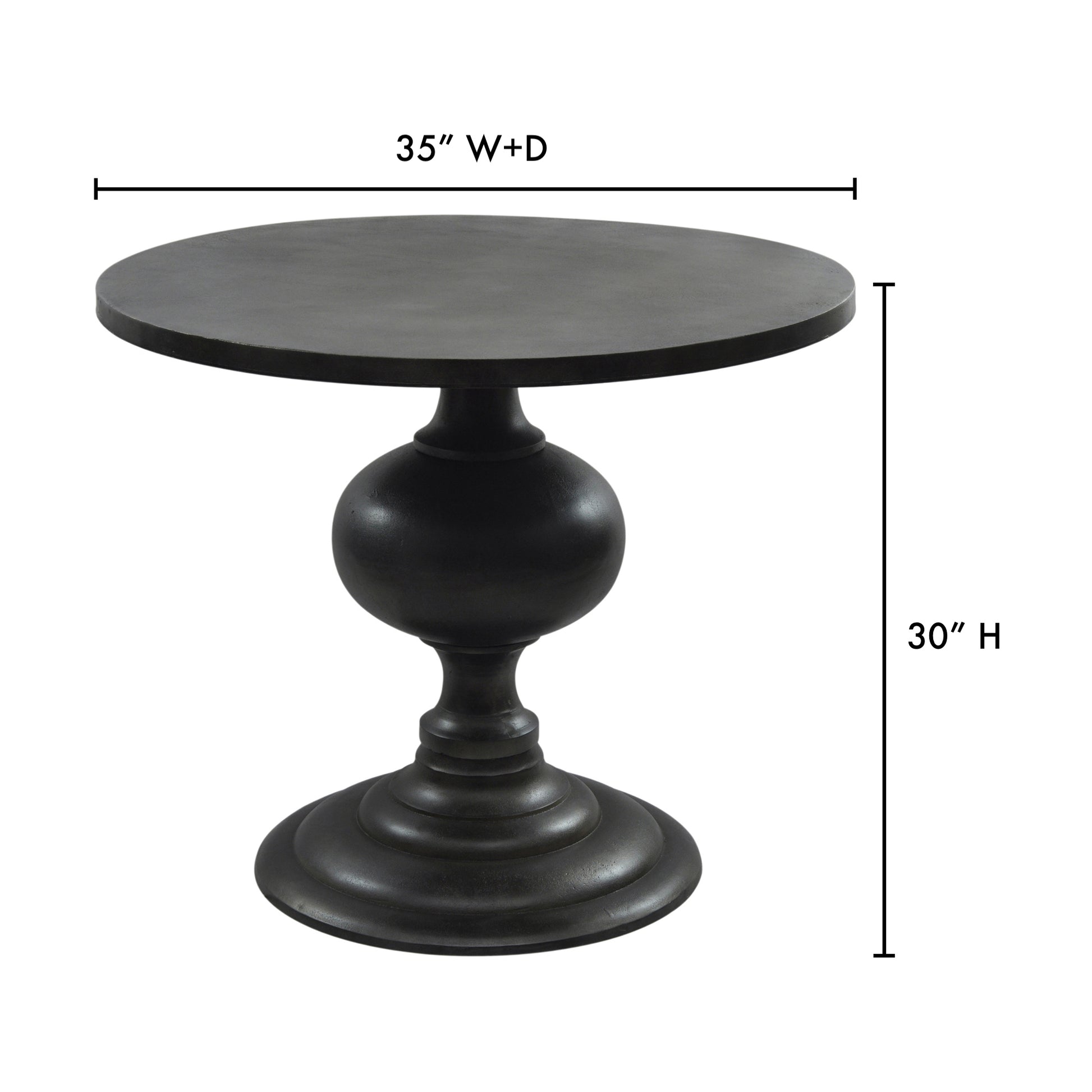 Lexie Dining Table Black by Moe's Home Collection - view 6