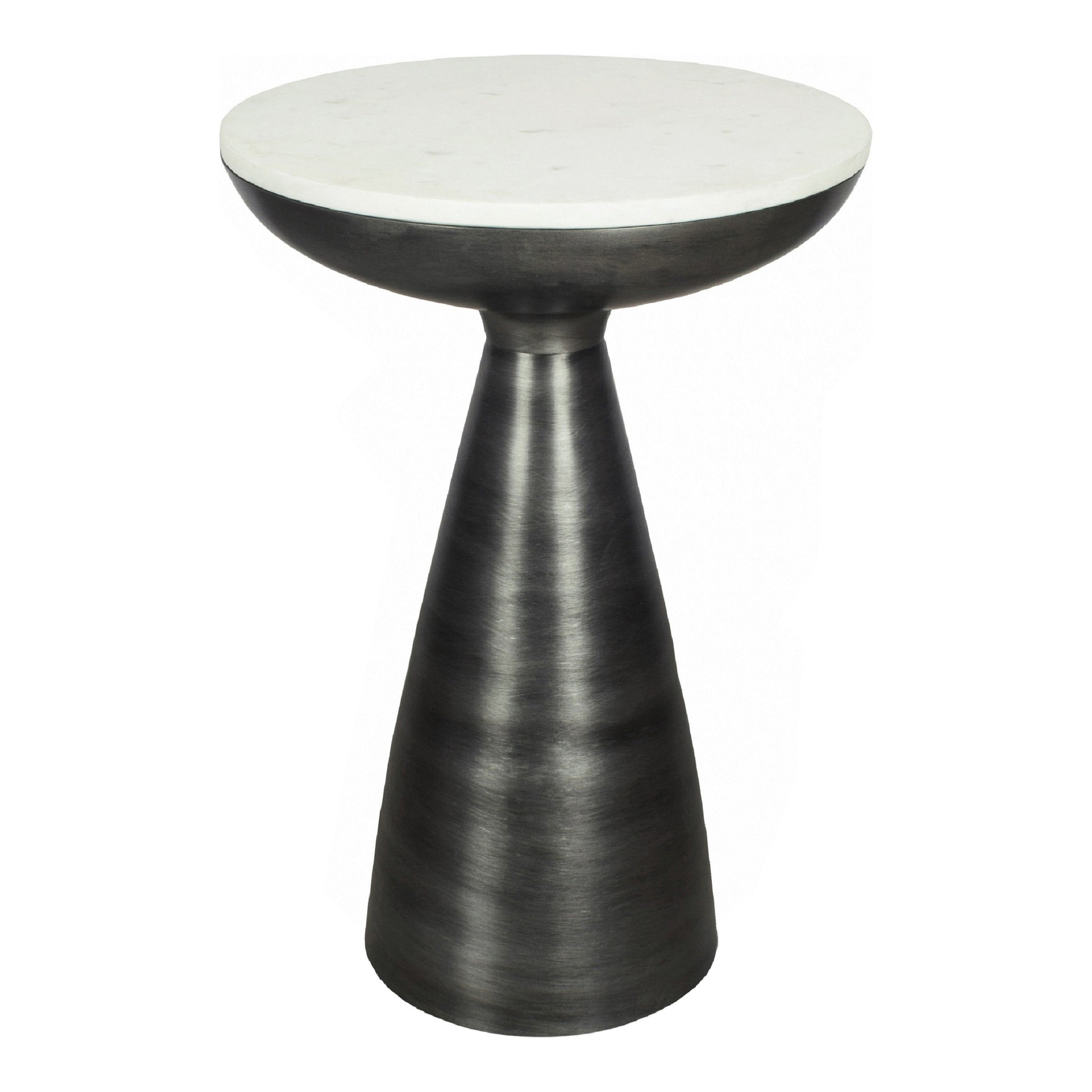 Font Side Table White Marble by Moe's Home Collection - view 2
