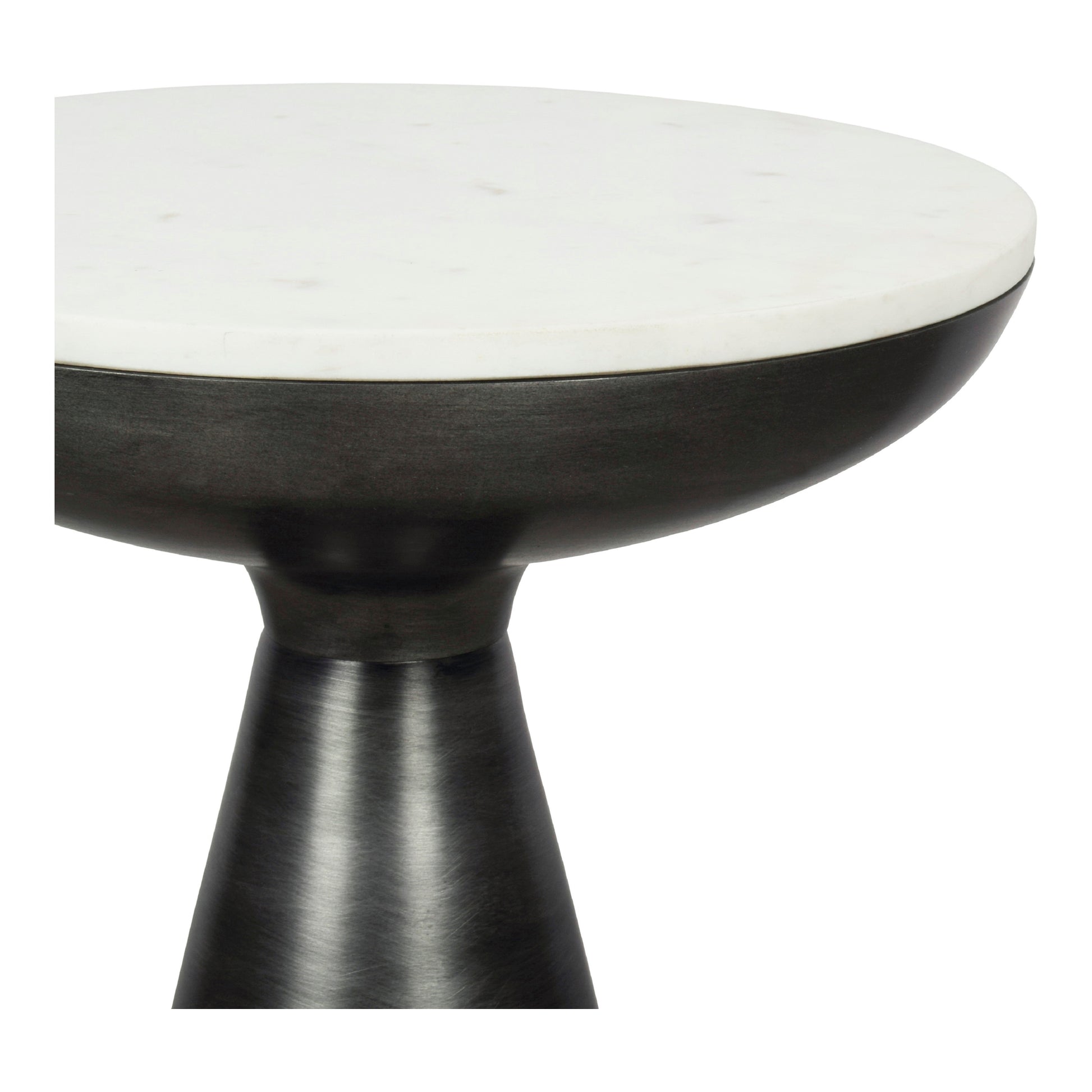 Font Side Table White Marble by Moe's Home Collection - view 3
