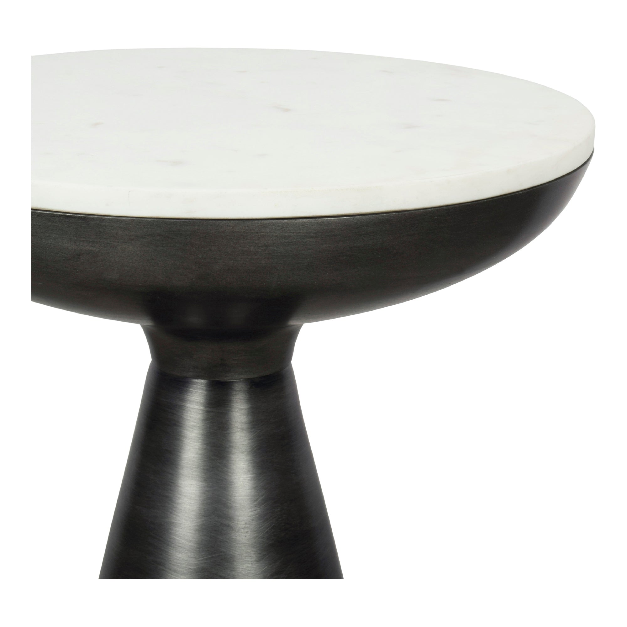 Font Side Table White Marble by Moe's Home Collection - view 3