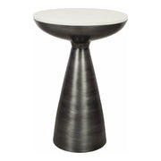 Font Side Table White Marble by Moe's Home Collection