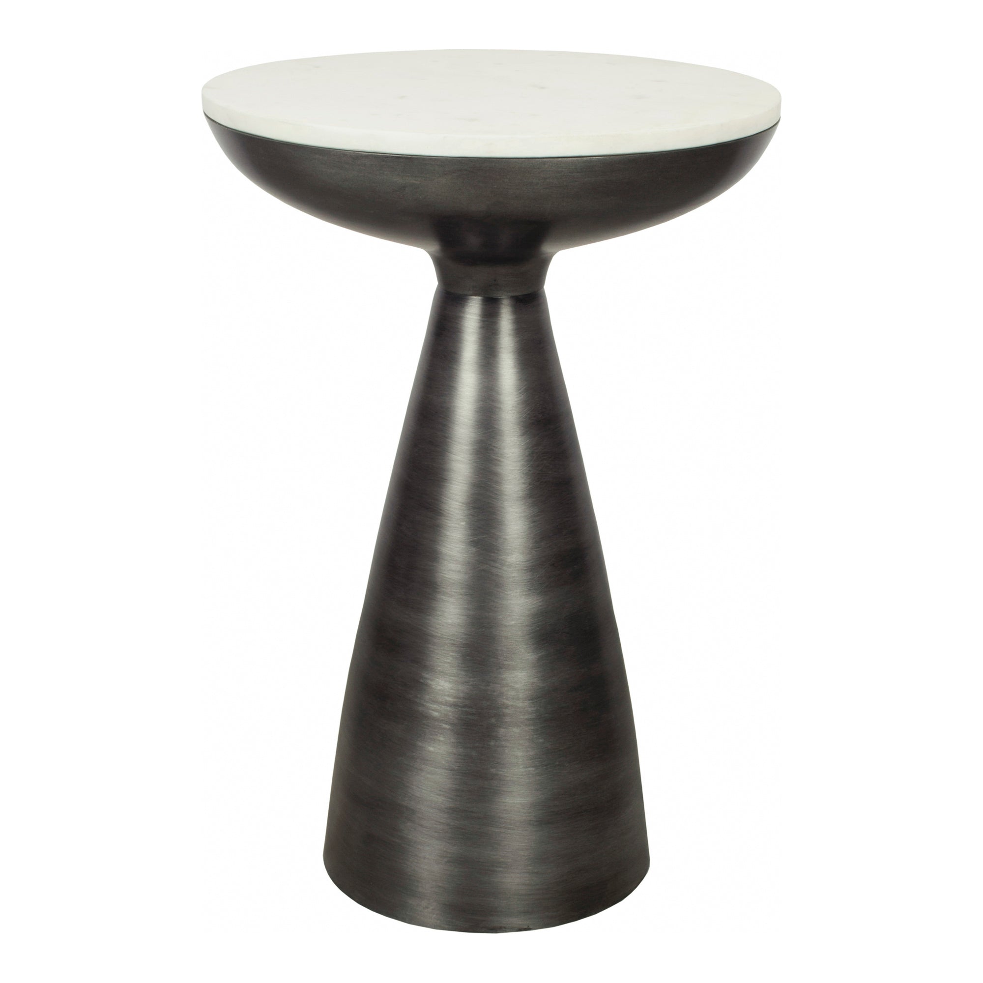 Font Side Table White Marble by Moe's Home Collection
