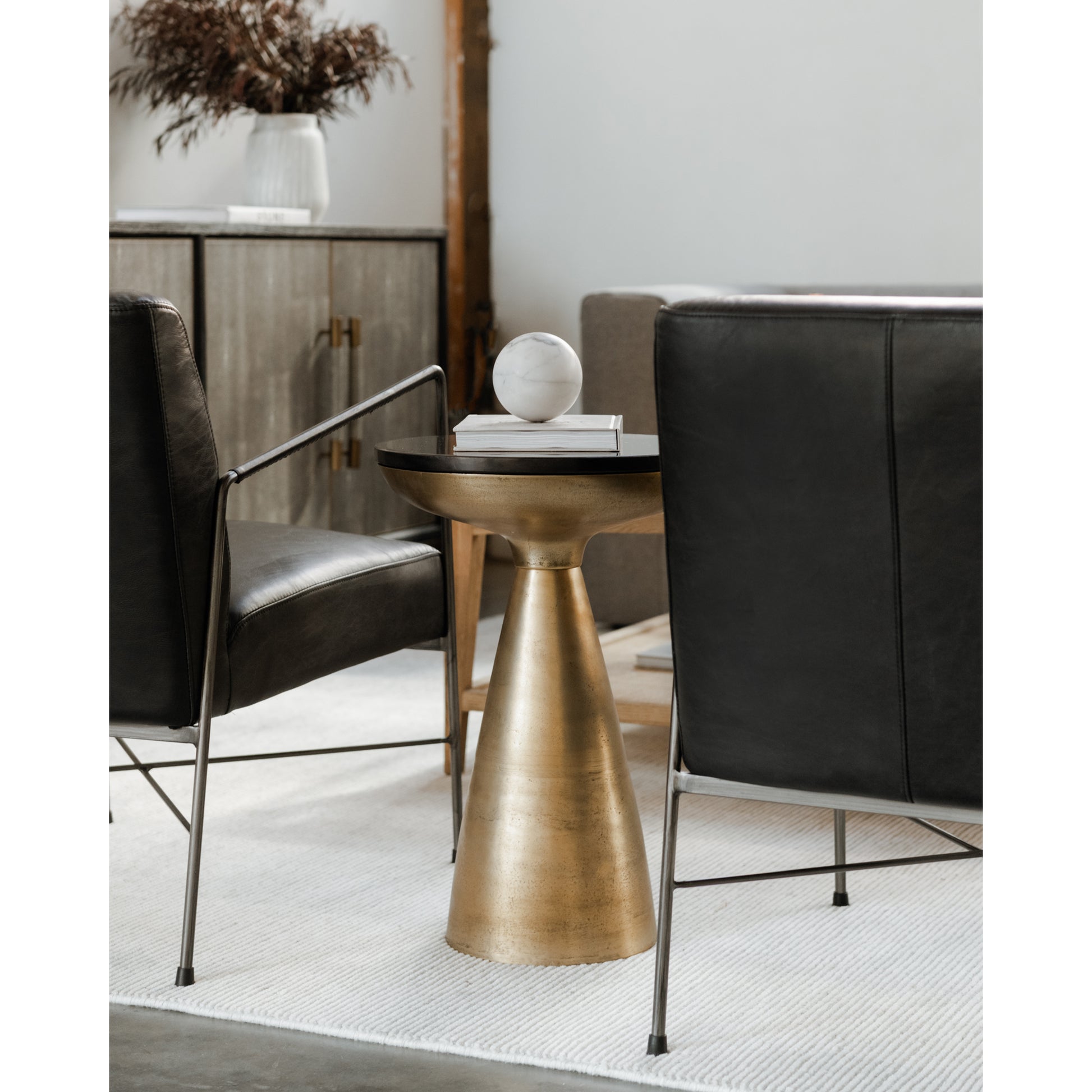 Font Side Table Brass by Moe's Home Collection - view 4
