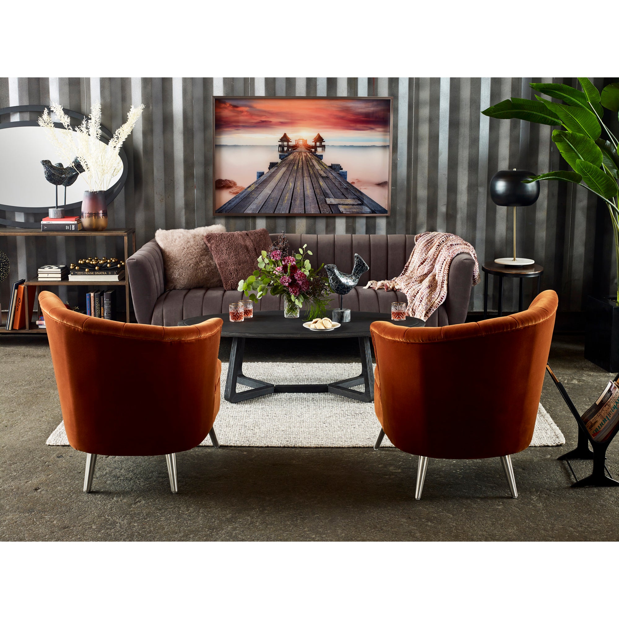 Ziff Magazine Holder Light Brown by Moe's Home Collection - view 5