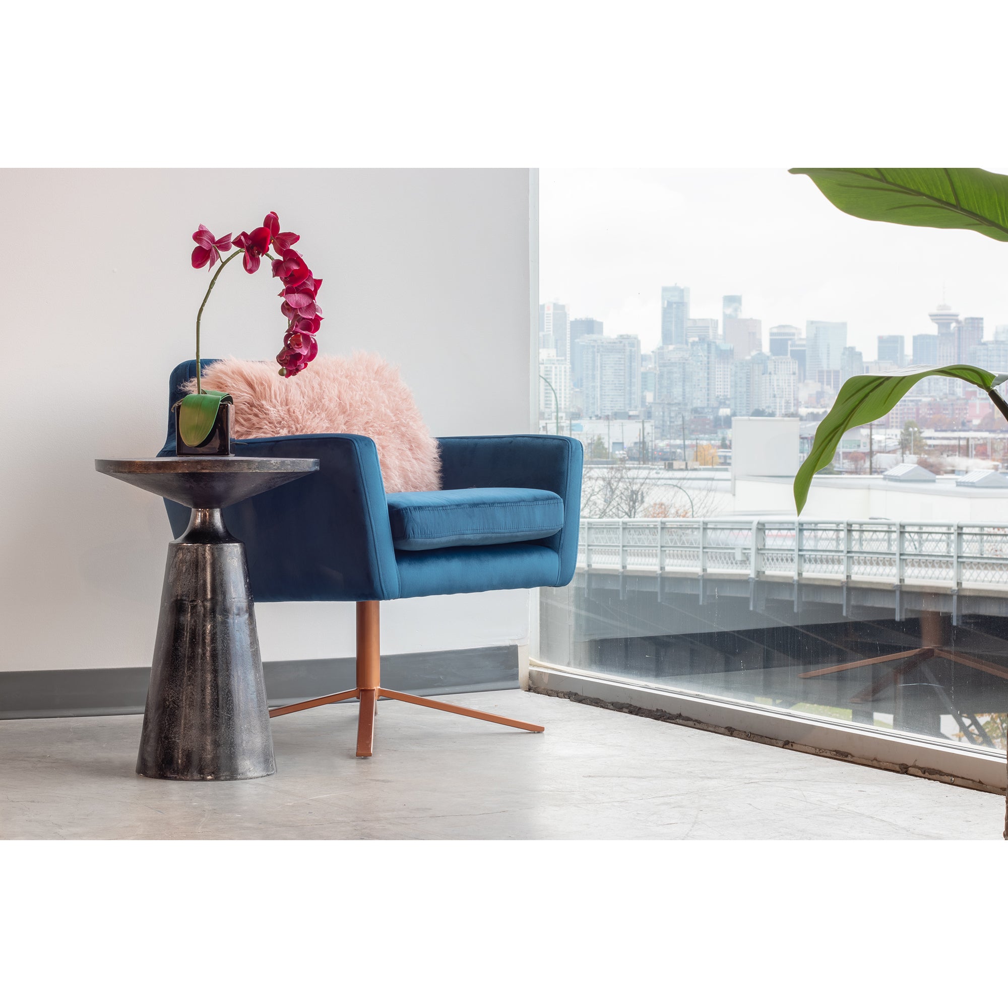Sonja Accent Table Charcoal Grey by Moe's Home Collection - view 4