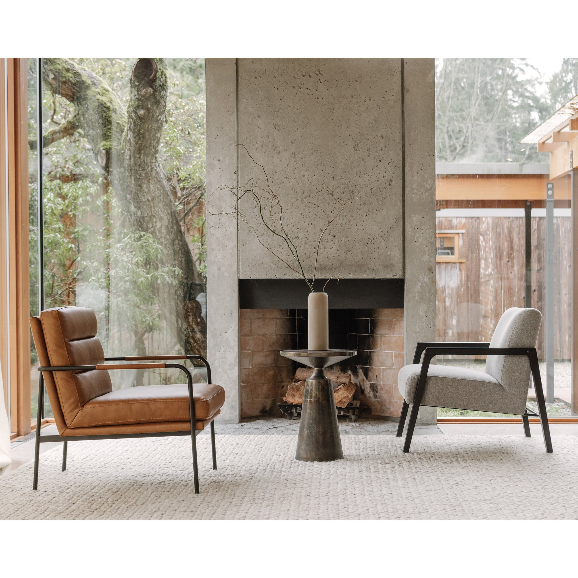 Sonja Accent Table Charcoal Grey by Moe's Home Collection - view 5