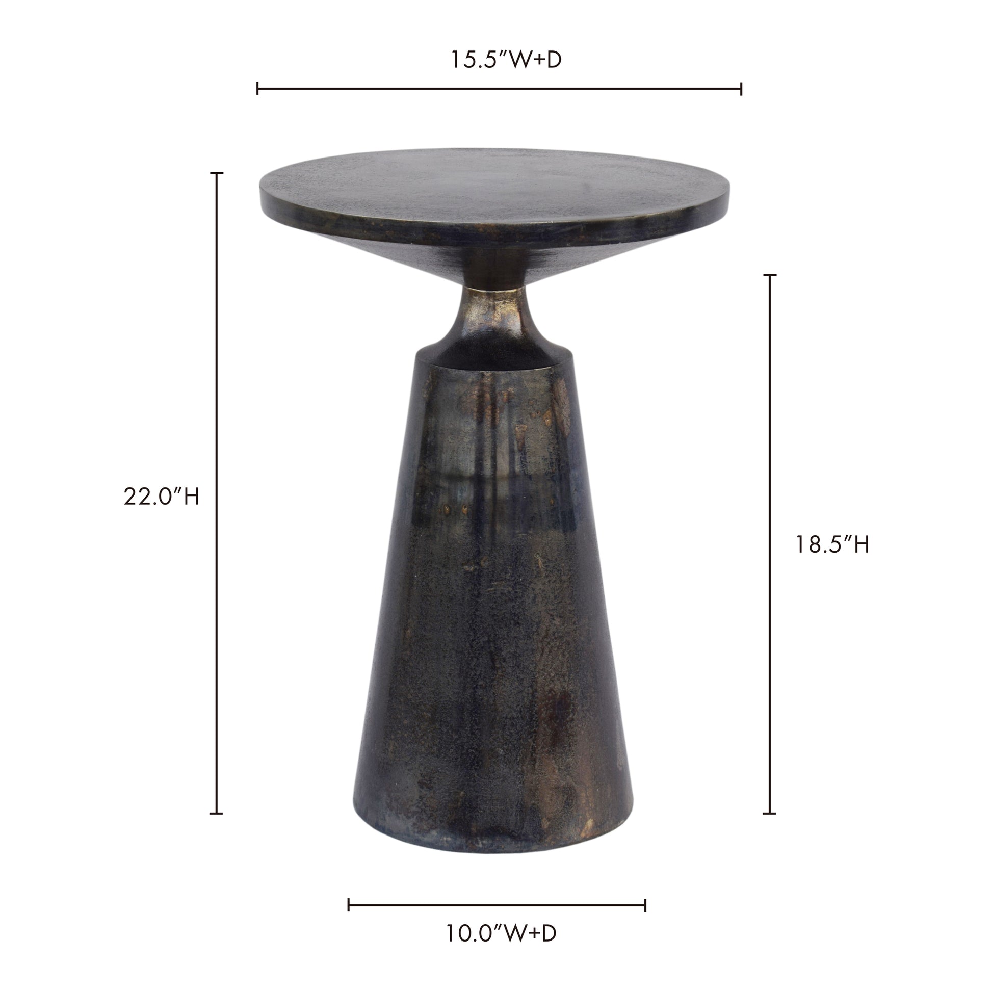 Sonja Accent Table Charcoal Grey by Moe's Home Collection - view 9