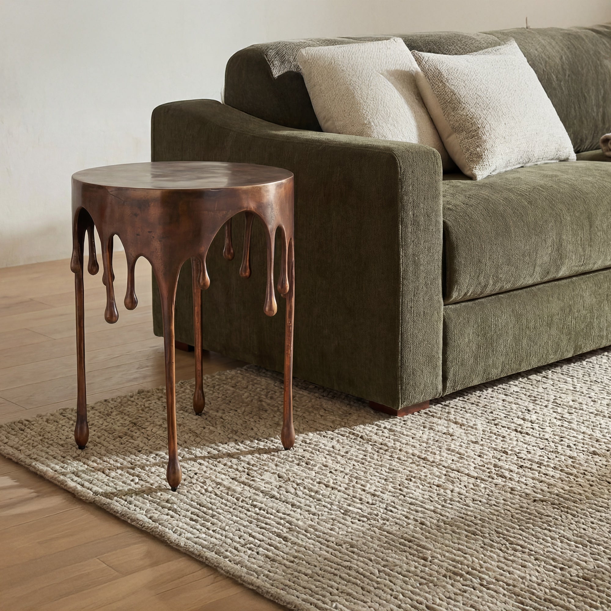 Copperworks Accent Table Antique Copper by Moe's Home Collection - view 4