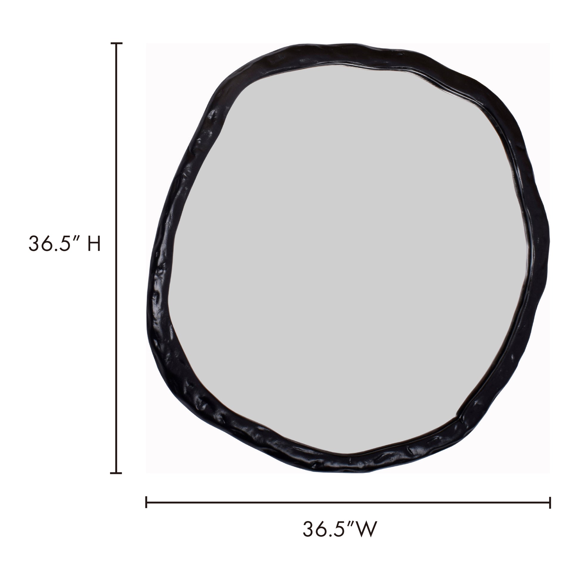 Foundry Large Mirror Black by Moe's Home Collection - view 5