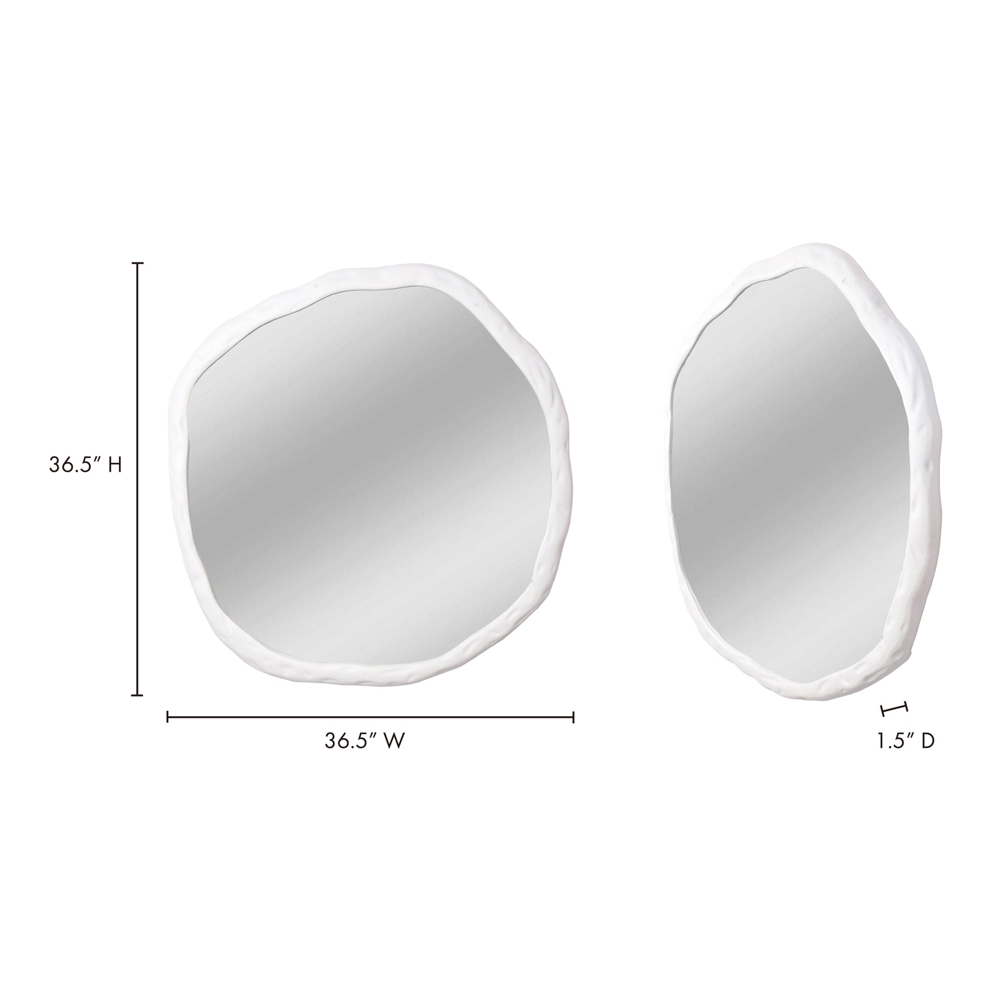 Foundry Large Mirror White by Moe's Home Collection - view 5
