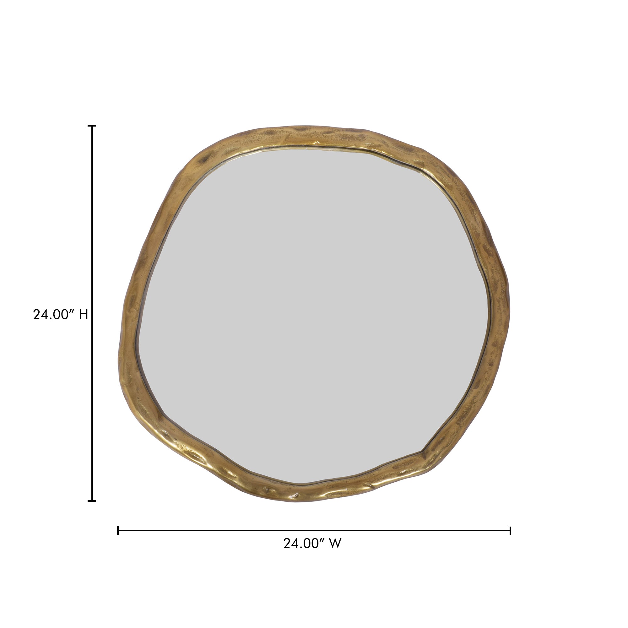 Foundry Small Mirror Gold by Moe's Home Collection - view 5
