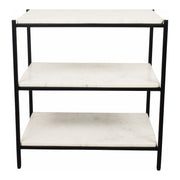 Trine Nightstand White Marble by Moe's Home Collection