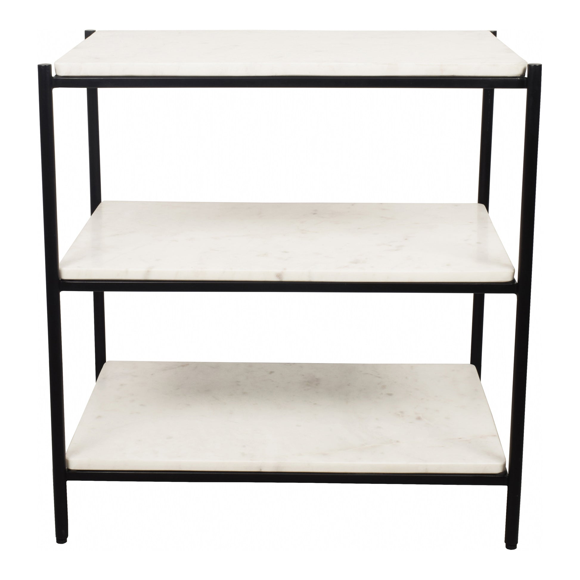Trine Nightstand White Marble by Moe's Home Collection